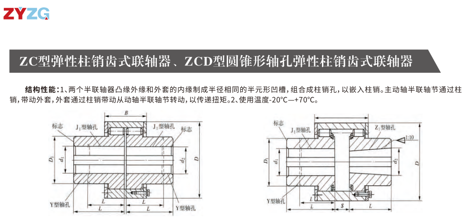 ZC型弹性柱销齿式猫咪视频官网